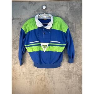 VTG Nevica Pullover Jacket Size Large Blue Winter Outdoors Ski Layering 80s